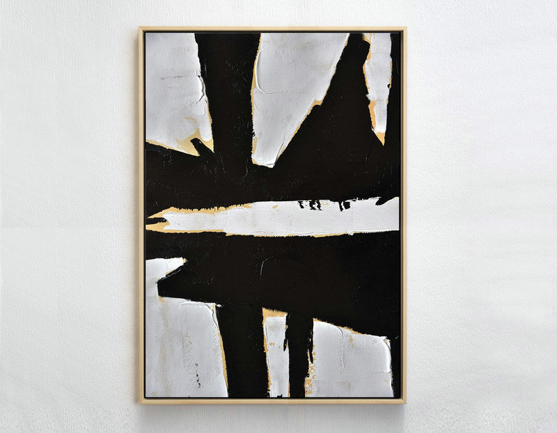 Extra Large Textured Painting On Canvas,Minimalist Painting On Canvas, Palette Knife Vertical Minimal Art - Large Paintings For Living Room